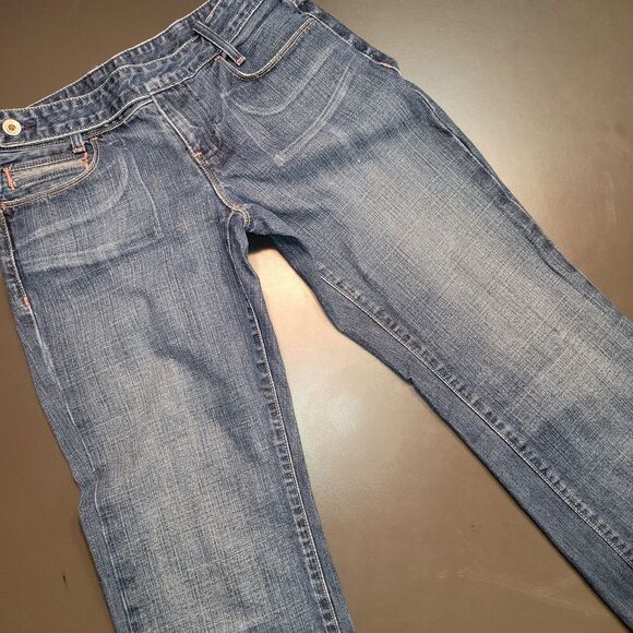 Polo Ralph Lauren Halle Jean Womens Size 2 Dark Wash Denim Cropped Jeans Y2K VGC - Picture 1 of 9